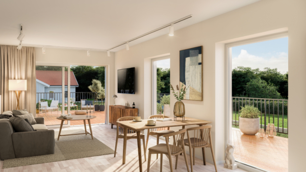 Högkvalitativt boende vid havet – havsutsikt och egen hiss. Lånefri förening med låg månadsavgift.